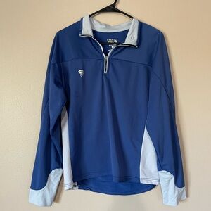 Mountain Hard Wear Blue quarter zip jacket. Size Medium